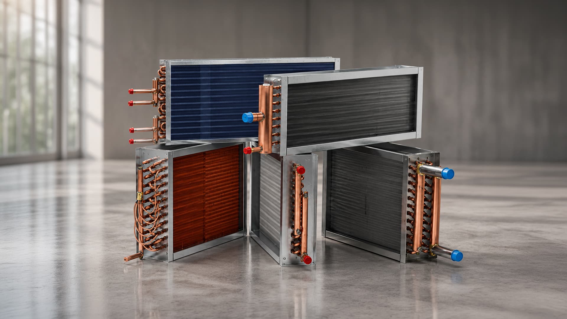 Copper-Aluminium Heat Exchanger Coils